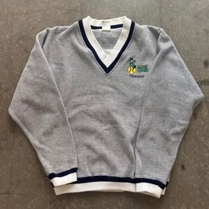 Vintage Notre Dame Fighting Irish Open Tennis Champion V-Neck Sweatshirt